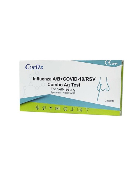 Test COMBO na grypę A oraz B RSV i Covid-19 do samodzielnego testowania
