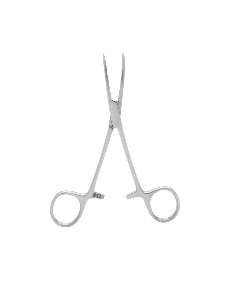 Kleszczyki Kelly naczyniowe zagięte, bez ząbków 14cm