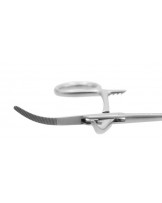 Kleszczyki Kelly naczyniowe zagięte, bez ząbków 14cm