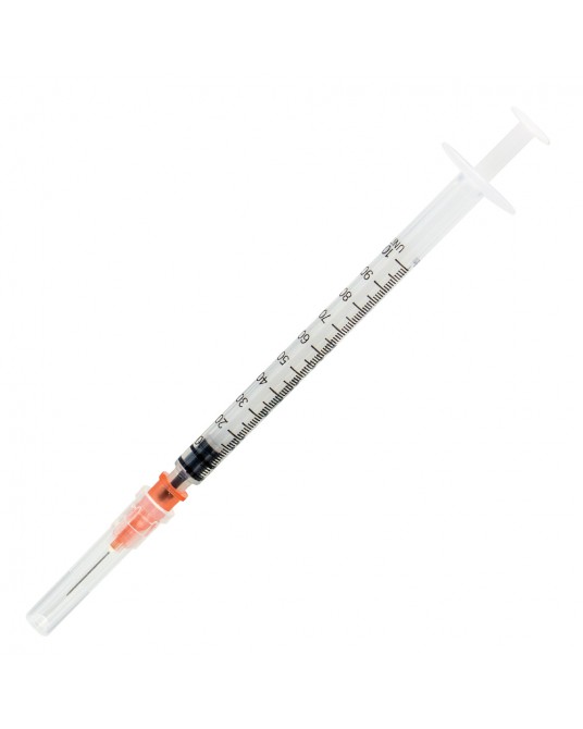Strzykawka insulinowa 1ml U-100 z nakładaną igłą 0,33x12mm