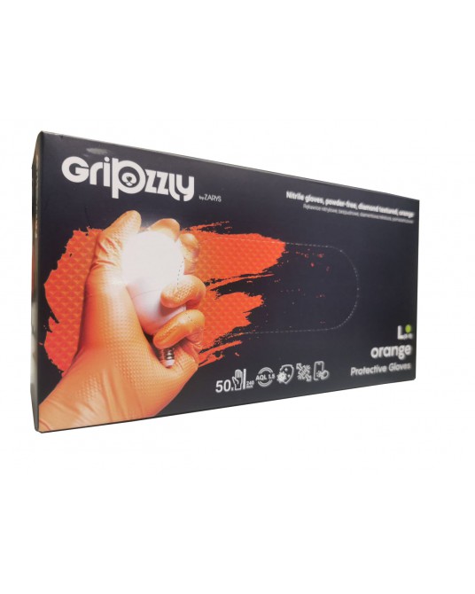Rękawice nitrylowe Gripzzly z diamentową teksturą grube do 31.05.2026
