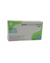 Rękawice nitrylowe, bezpudrowe Pura Comfort czarne 100 szt.