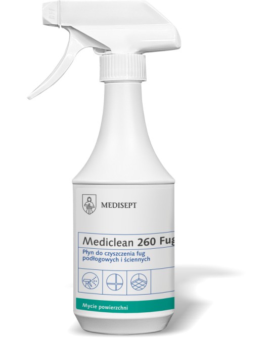 MEDICLEAN 260 Fugue Preparat silnie działający do gruntownego czyszczenia fug podłogowych i ściennych 500 ml
