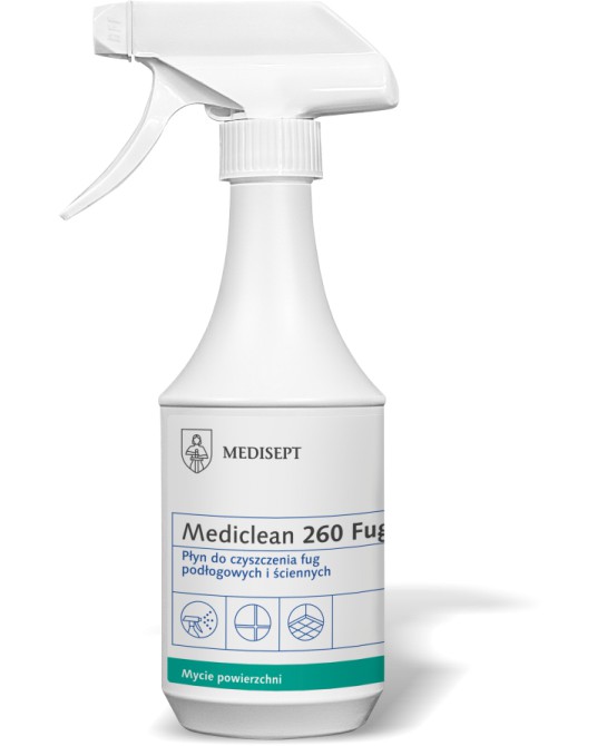 MEDICLEAN 260 Fugue Preparat silnie działający do gruntownego czyszczenia fug podłogowych i ściennych 500ml