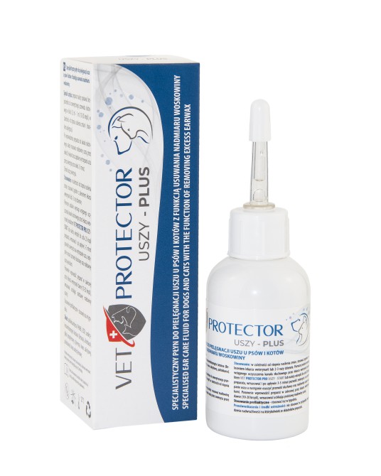 Vet Protector® Uszy – Plus płyn do uszu dla psa i kota 50 ml