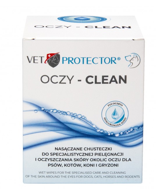 Vet Protector® Oczy – Clean chusteczki do oczyszczania oczu dla psa i kota 20 szt.