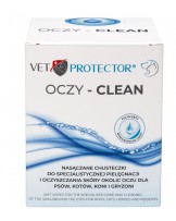 Vet Protector® Oczy – Clean chusteczki do oczyszczania oczu dla psa i kota 20 szt.