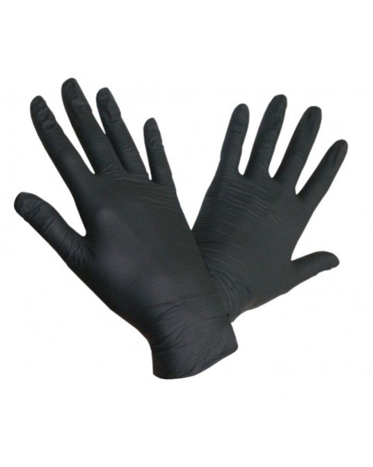 Rękawice nitrylowe czarne, Maxter