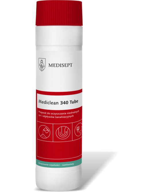 MEDICLEAN 340 Tube Preparat do oczyszczania niedrożnych rur oraz odpływów kanalizacyjnych 600g do 14.06.2026