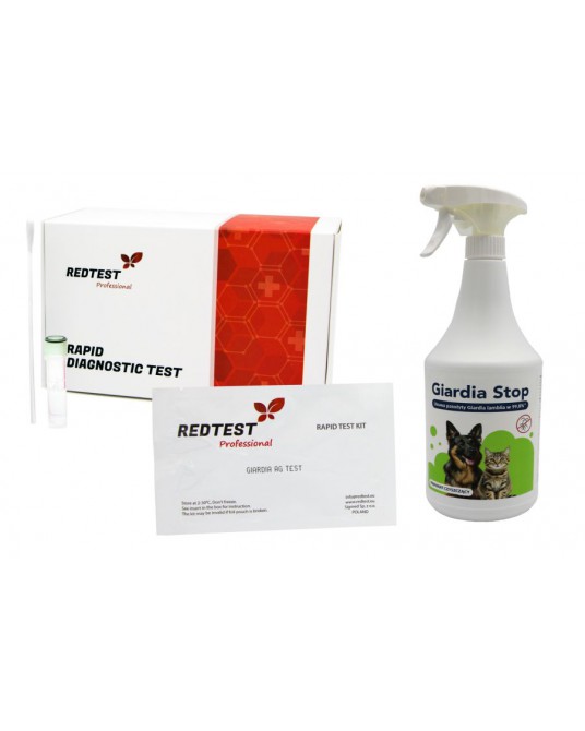 Test diagnostyczny Redtest Giardia 10 szt +Giardia Stop GRATIS