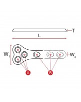 Płyta prosta TPLO do wkrętów ∅ 2.7 i 3.5 mm - Sklep medyczny / weterynaryjny - Sigmed