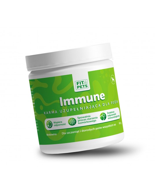 Karma uzupełniająca dla szczeniąt i dorosłych psów wspierająca układ immunologiczny Fit4Pets Immune 90g