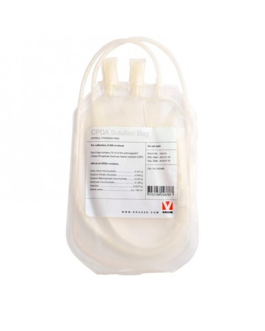 Pojemnik do pobierania krwi z płynem konserwującym 500ml CPDA-1