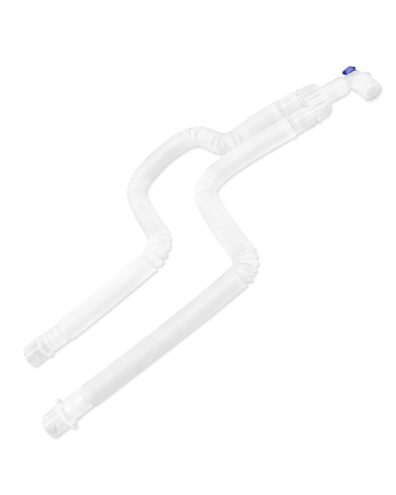 Rura karbowana obwodu oddechowego, łącznik typu Y, dł. 1,8 m, 15mm/ 22mm