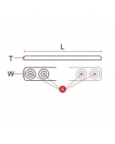 Płytka prosta do wkrętów 3,5 mm