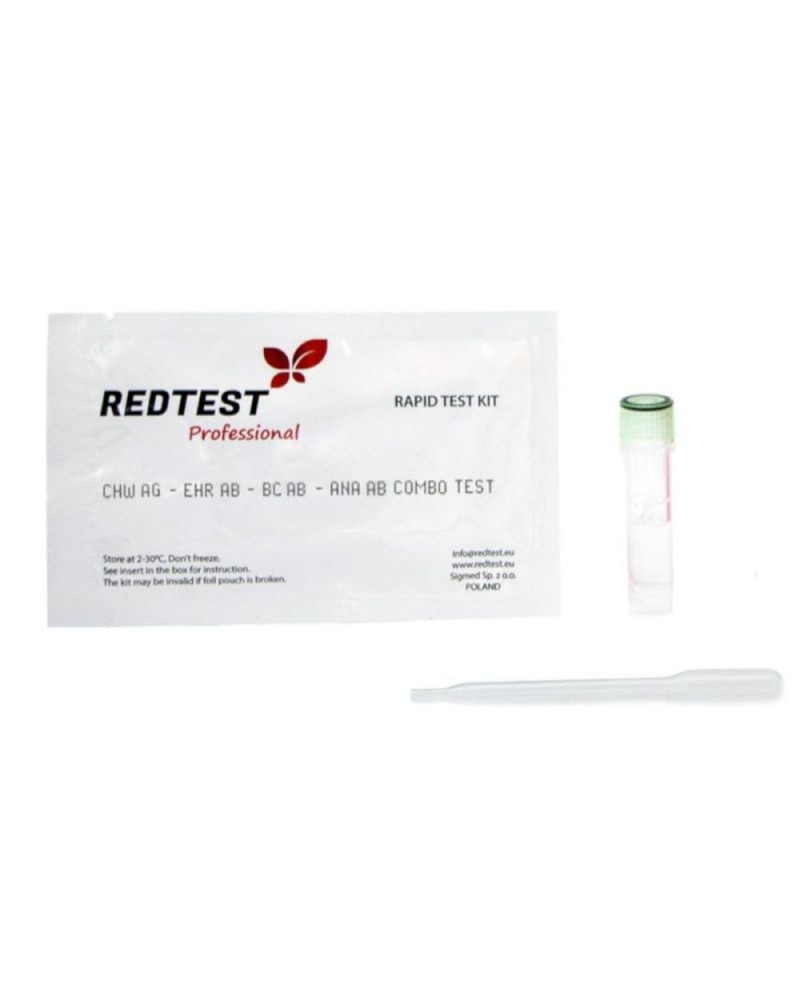 Test diagnostyczny Redtest Erlichioza, Babeszjoza canis, Anaplazmoza Ab Dirofilaria Ag