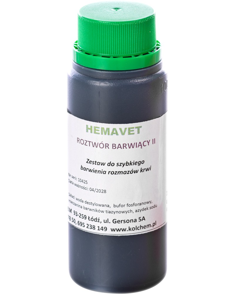 Roztwór barwiący II niebieski barwnik HemaVet