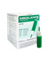 Nakłuwacz Lanceta j. uż. Medlance Plus Extra 2,4 mm (21G) zielony 200 szt.