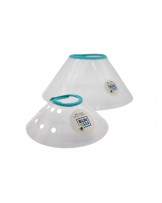 Kołnierz pooperacyjny Fit4Pets na zatrzask niebieski