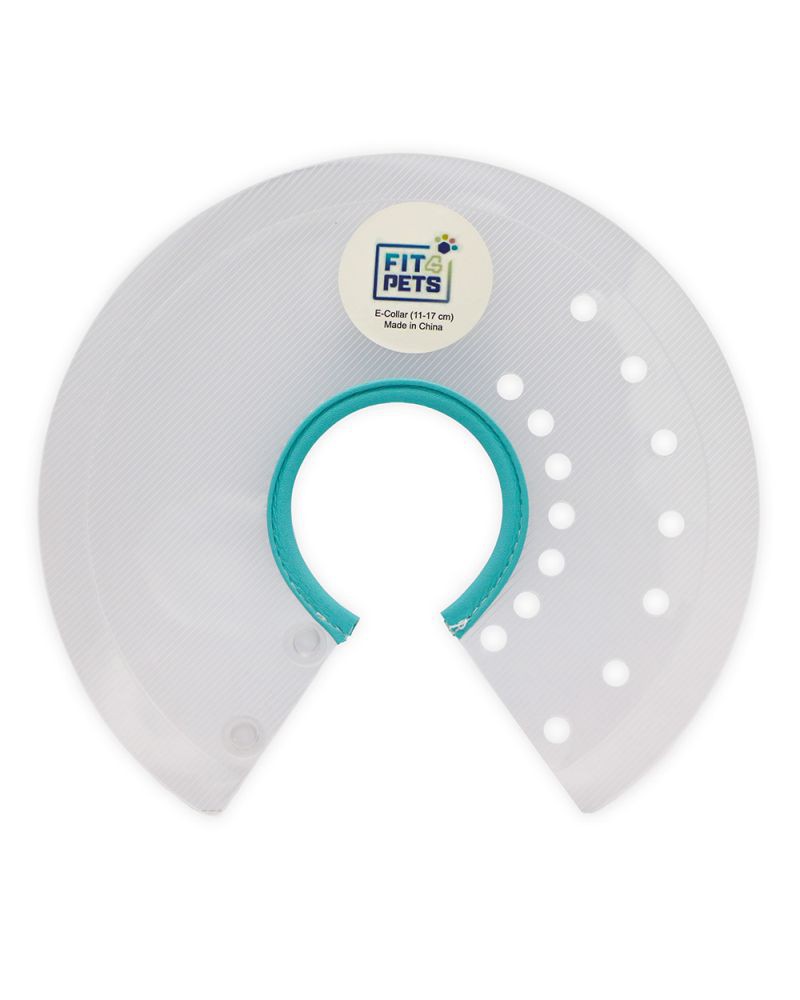 Kołnierz pooperacyjny Fit4Pets na zatrzask niebieski