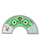 Kołnierz pooperacyjny Fit4Pets na rzep z obszyciem - żaba