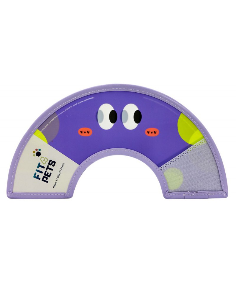 Kołnierz pooperacyjny Fit4Pets na rzep z obszyciem - oczka