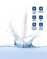 Irygator do zębów bezprzewodowy dentystyczny 10 dysz biały