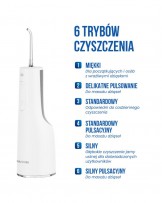 Irygator do zębów bezprzewodowy dentystyczny 10 dysz biały