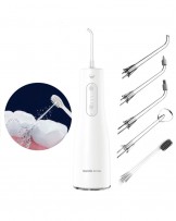 Irygator do zębów bezprzewodowy dentystyczny 10 dysz biały