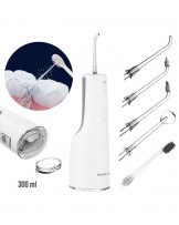 Irygator do zębów bezprzewodowy dentystyczny 10 dysz biały