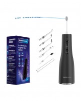 Irygator do zębów bezprzewodowy dentystyczny 10 dysz czarny