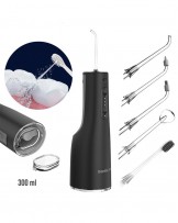 Irygator do zębów bezprzewodowy dentystyczny 10 dysz czarny