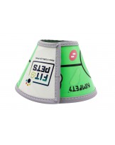 Kołnierz pooperacyjny Fit4Pets na rzep z obszyciem - żaba