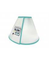 Kołnierz pooperacyjny Fit4Pets na rzep z obszyciem niebieski