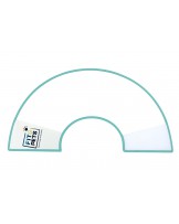 Kołnierz pooperacyjny Fit4Pets na rzep z obszyciem niebieski