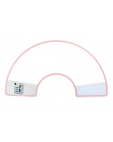 Kołnierz pooperacyjny Fit4Pets na rzep z obszyciem różowy