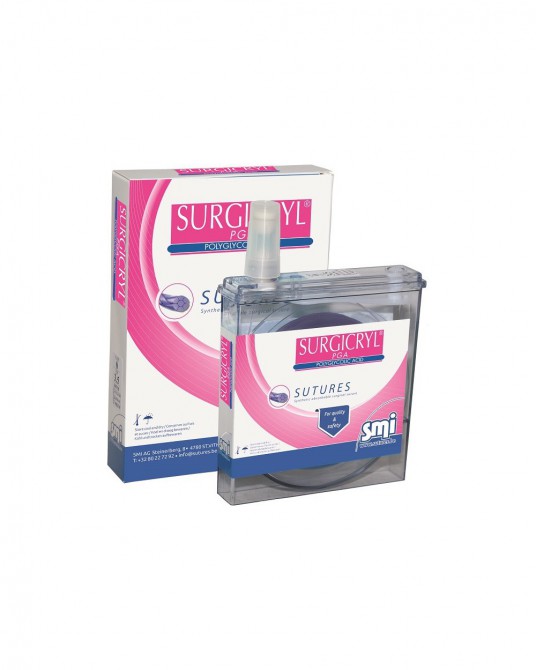 Nić wchłanialna Surgicryl PGA multifilament fioletowa USP 3&4, 15m do 30.09.2026