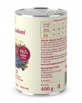 Karma dla psa pełnoporcjowa Fit4Pets dzik z jagodami 400g
