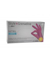 Rękawice nitrylowe, bezpudrowe Style Grenadine różowe 100 szt.
