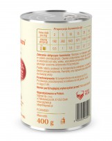 Karma dla psa pełnoporcjowa Fit4Pets wołowina z groszkiem 400g