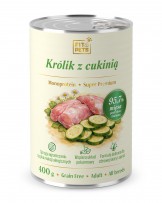 Karma dla psa pełnoporcjowa Fit4Pets królik z cukinią 400g