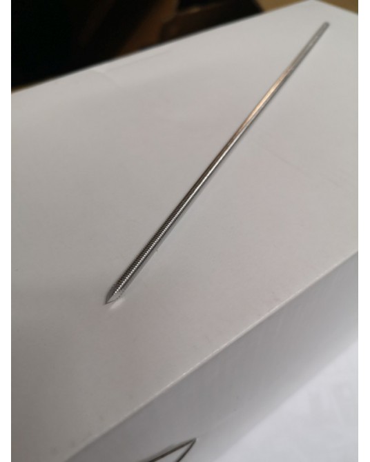 Gwóźdź Steinmanna gwintowany na całej długości, jednostronny trokar, zaokrąglony koniec, 23cm śr.4,0mm (1szt)