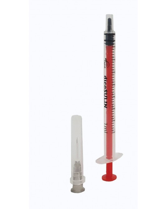 Strzykawka insulinowa U-40 z igła 0.40 X 13 mm 100szt