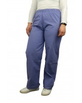 Spodnie lekarskie bawełniane w kolorze niebieskim