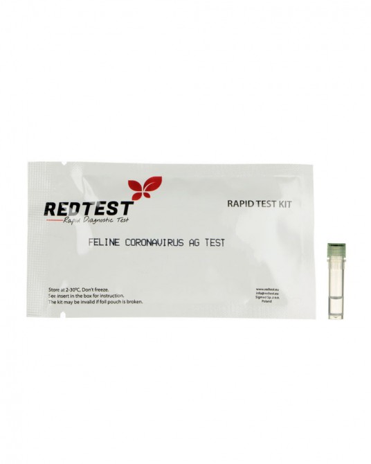 Test na koronawirusa u kota FCoV (antygen) RedTest do 31.07.2026