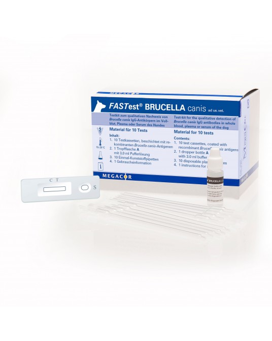 Zestaw testowy FASTest® Brucella c., 10 kasetek