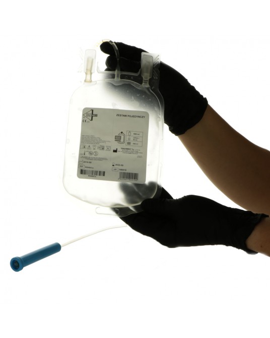 Pojedynczy pojemnik do pobierania krwi z płynem konserwującym CPDA-1 - Sklep medyczny / weterynaryjny Sigmed