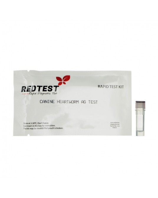 Test diagnostyczny Redtest na dirofilarię (CHW)