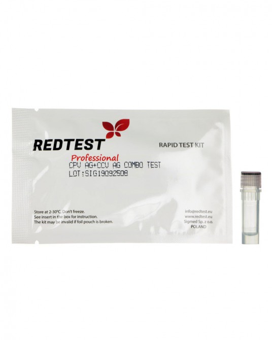Test diagnostyczny Redtest łączony na parwowirusa oraz koronawirusa psów do 31.07.2026